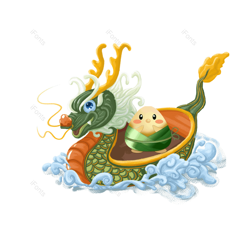 端午图片,插画元素,龙舟PNG,免抠素材